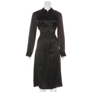 Beautiful Jenny Kanye silk midi shirtdress